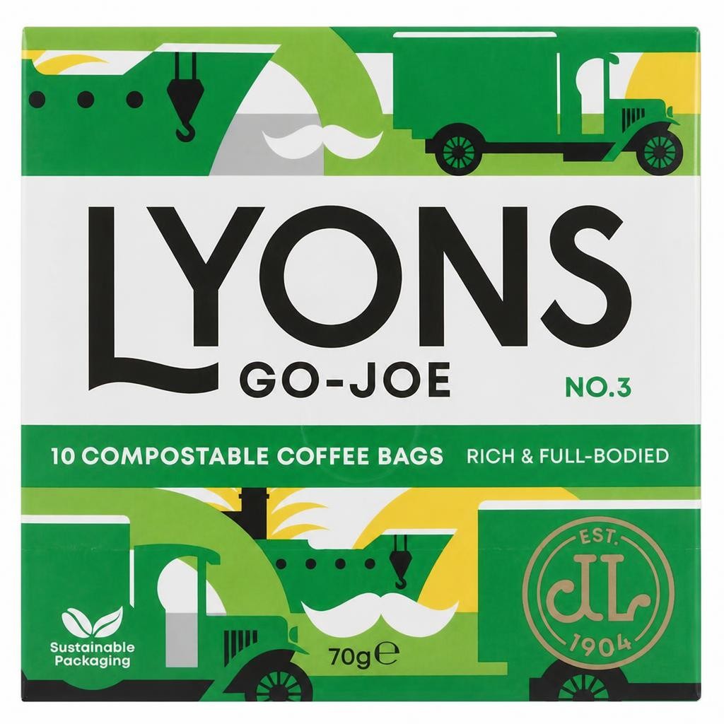 Lyons Go-Joe Compostable Coffee Bags x10 70g