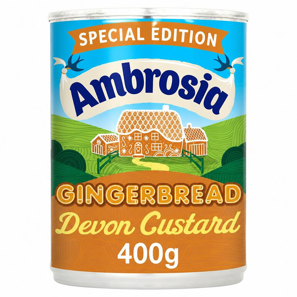 Ambrosia 400g Gingerbread Custard Dessert Can