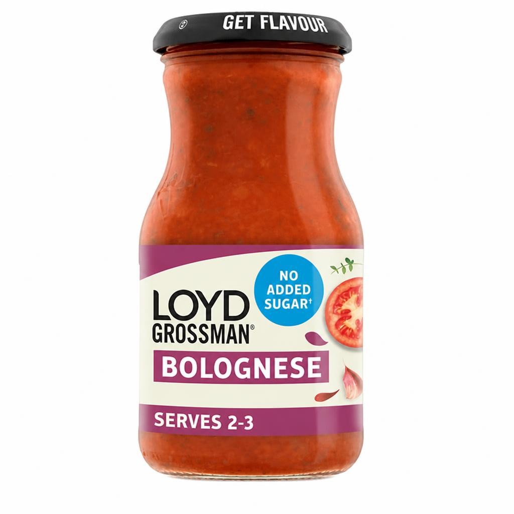 Loyd Grossman No Added Sugar Bolognese Pasta Sauce 350g