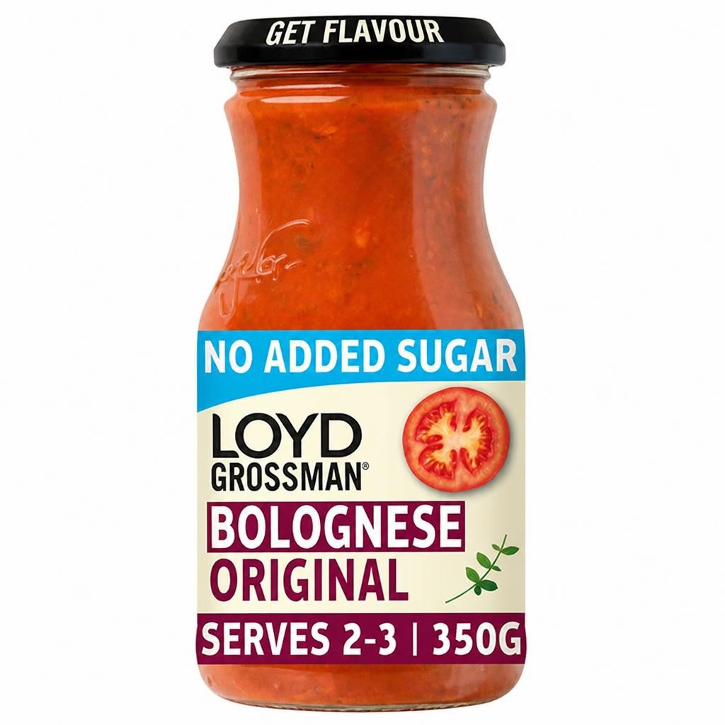 Loyd Grossman No Added Sugar Bolognese Pasta Sauce 350g