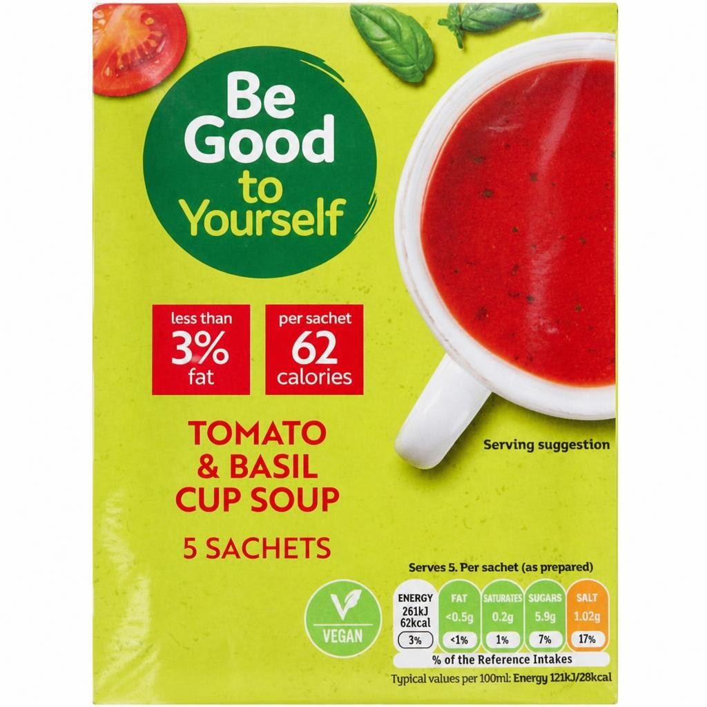 Sainsbury's Be Good to Yourself Tomato & Basil Cup Soup x5 16.5g