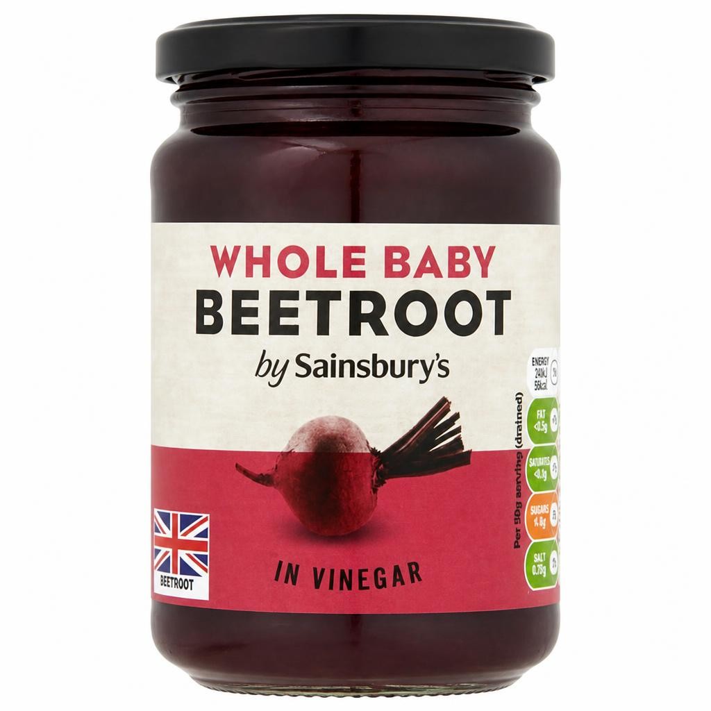 Sainsbury's Whole Baby Pickled Beetroot in Vinegar 340g (221g*)