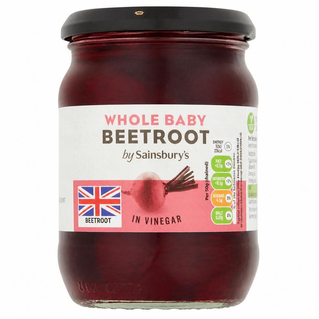 Sainsbury's Whole Baby Pickled Beetroot in Vinegar 340g (221g*)