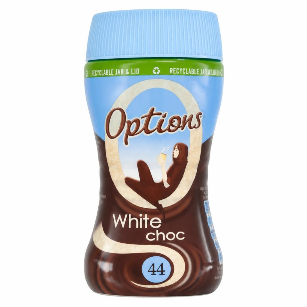 Options Instant Belgian Hot White Chocolate Drink 220g