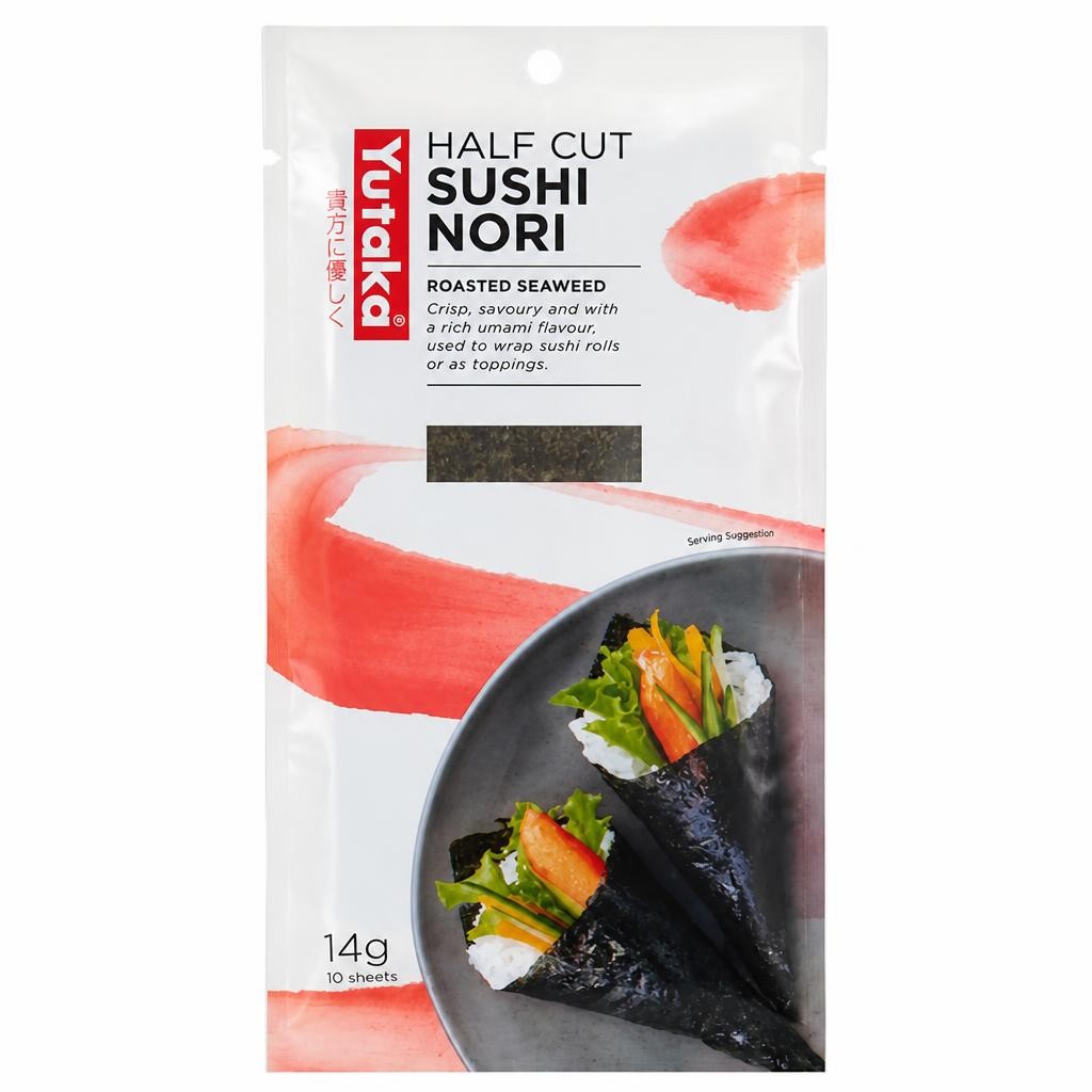 Yutaka Sushi Nori Half-Cut x10 14g