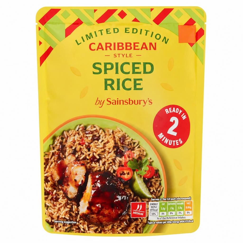 Sainsbury's Caribbean Style Spiced Rice 250g