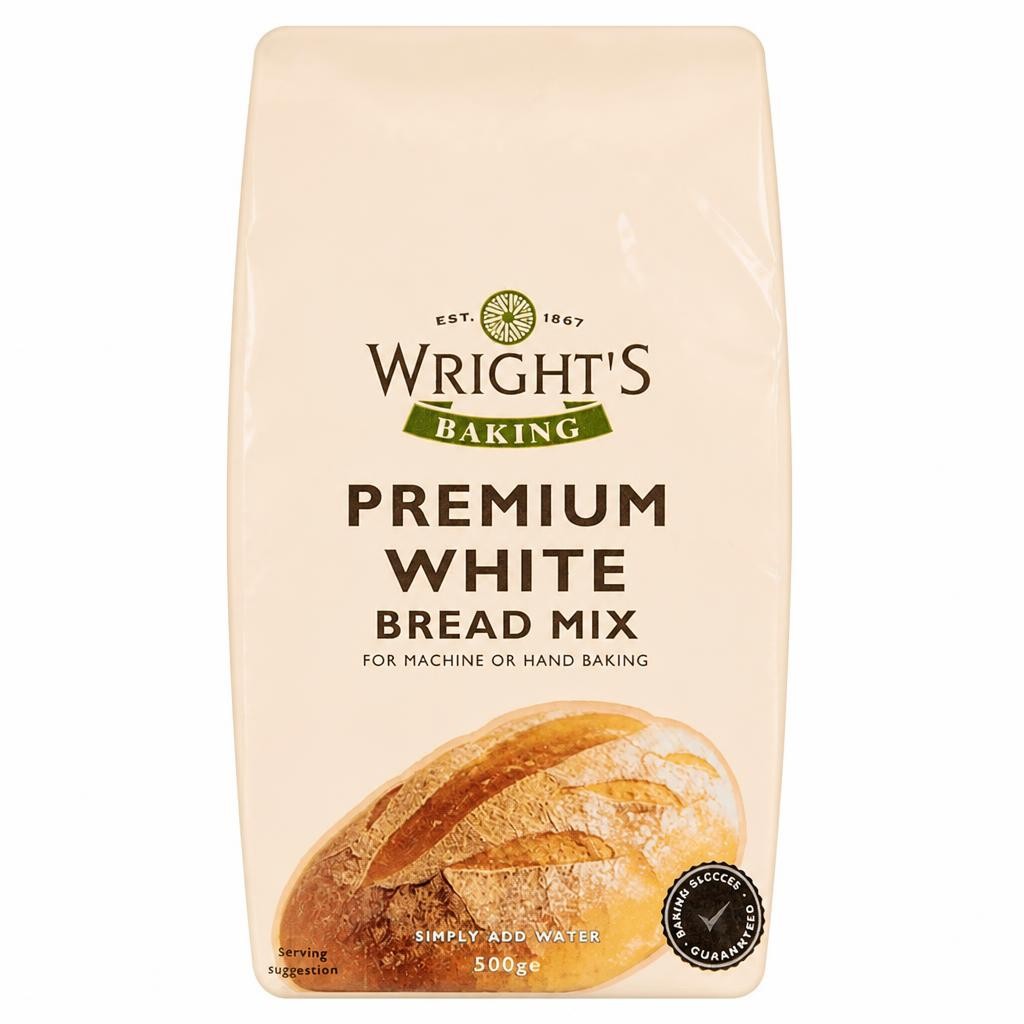Wright's Bread Mix, Premium White 500g