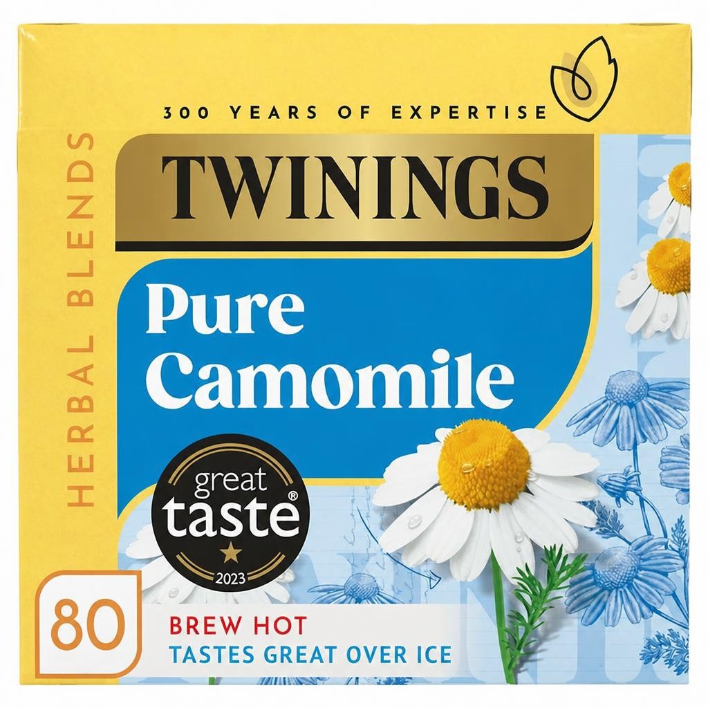 Twinings Pure Camomile Tea, 80 Tea Bags