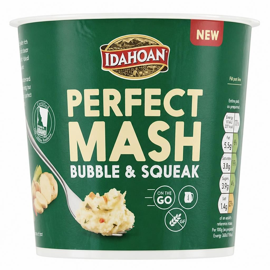 Idahoan Perfect Mash Bubble & Squeak Snack Pot 55g