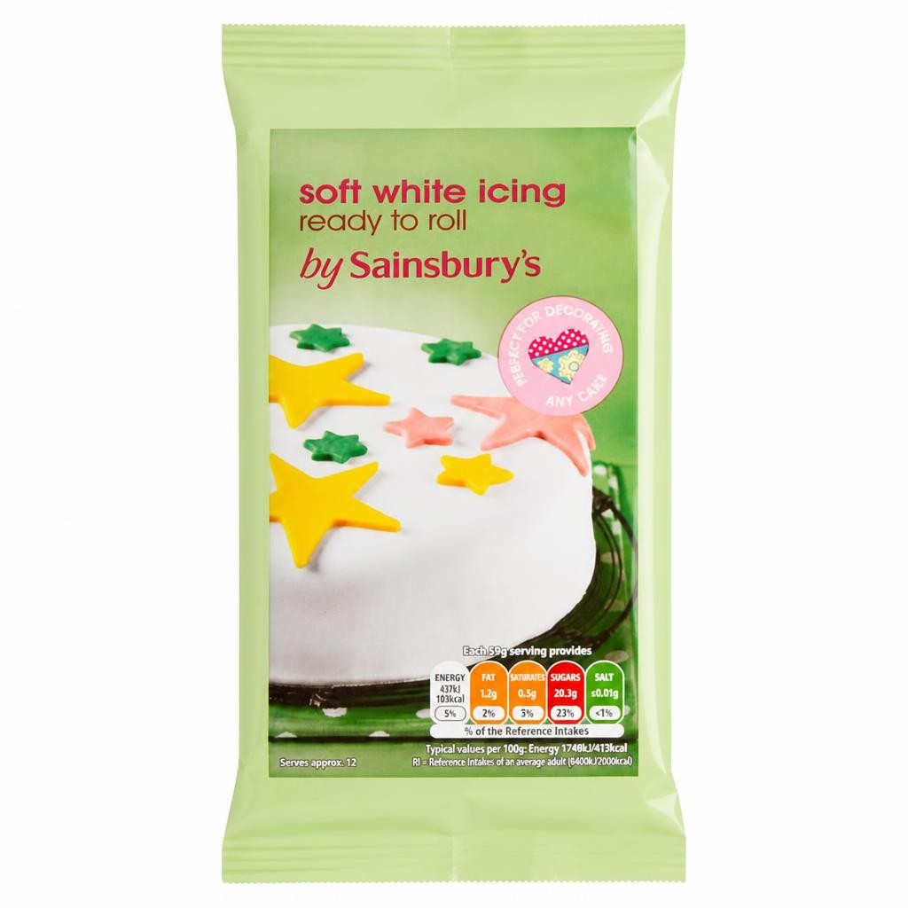 Sainsbury's Ready to Roll White Icing 500g