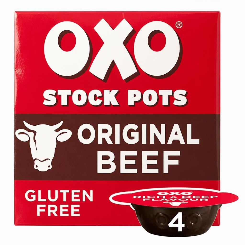 Oxo Original Beef Stock Pots x4 80g
