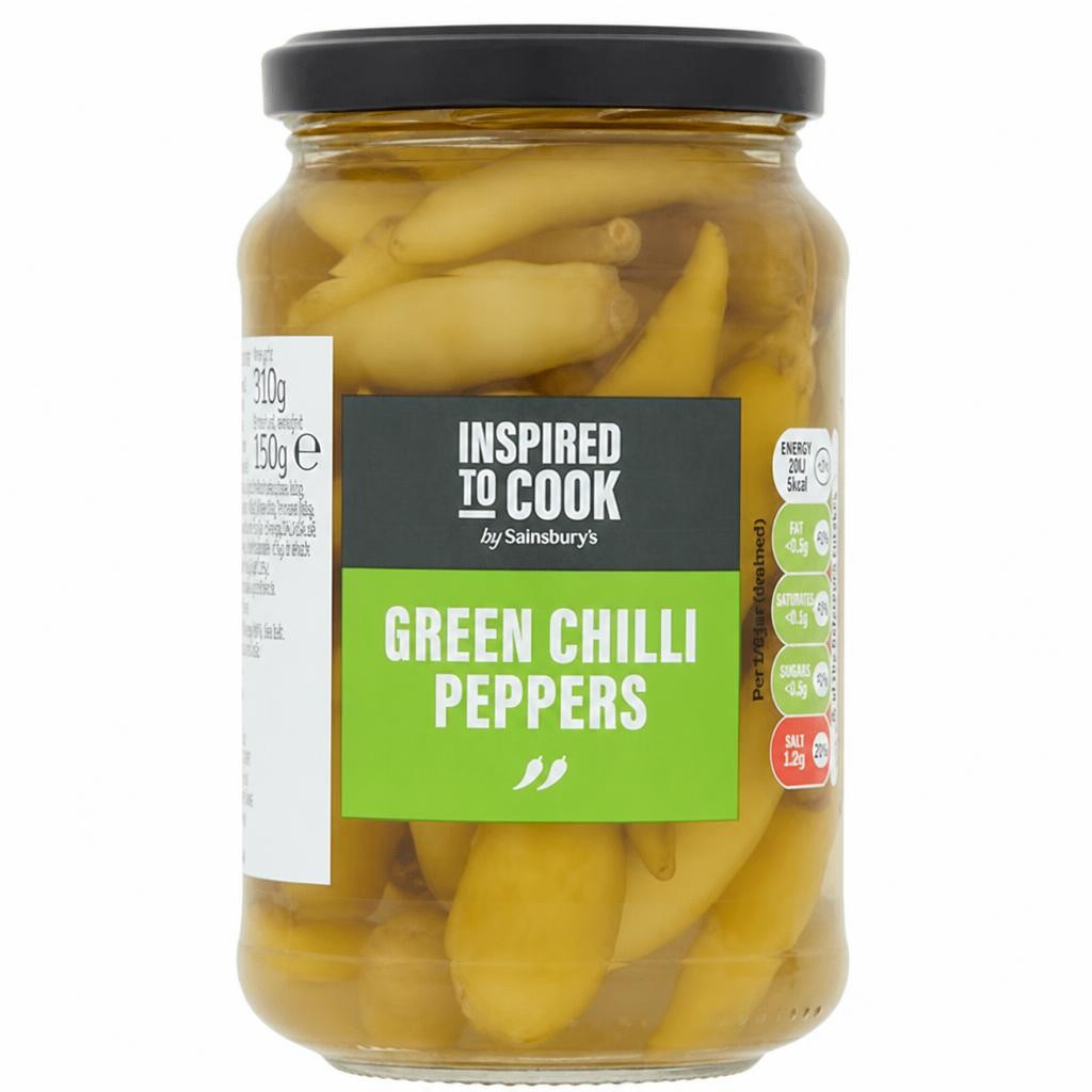 Sainsbury's Green Chilli Peppers, Inspired to Cook 310g (150g*)