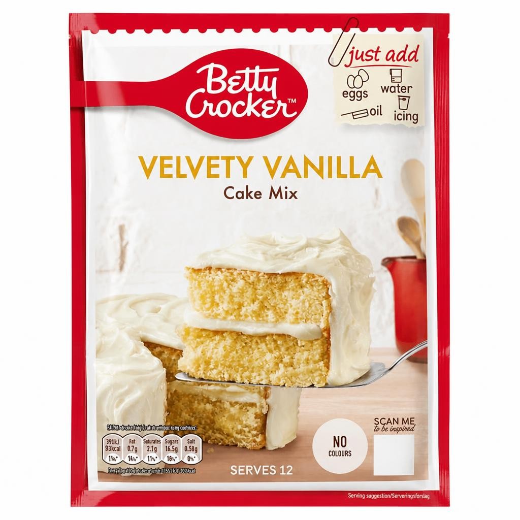 Betty Crocker Velvety Vanilla Cake Mix 425g