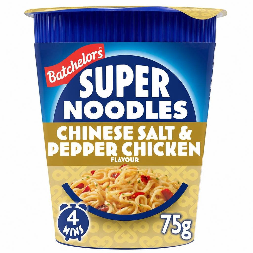 Batchelors Super Noodles Chinese Salt & Pepper Chicken Flavour Instant Noodle Pot 75g