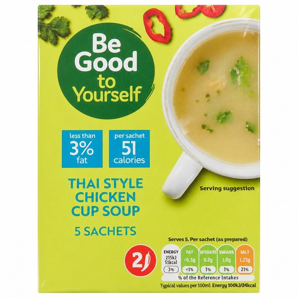 Sainsbury's Be Good to Yourself Thai Style Chicken Cup Soup 5x15g