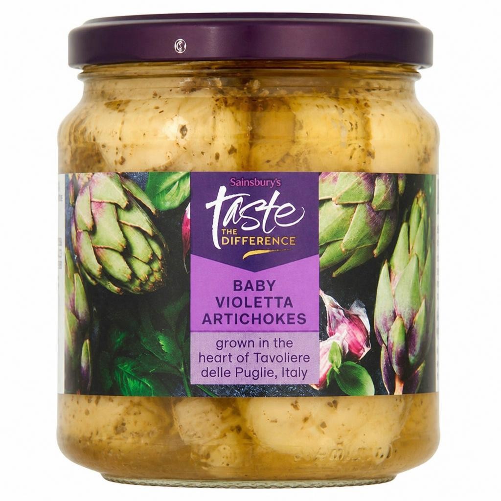 Sainsbury's Italian Baby Violetta Artichokes, Taste the Difference 280g