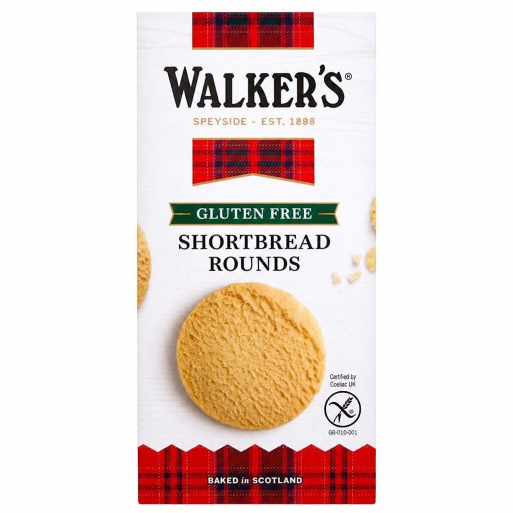 Walker's Gluten Free Shortbread Rounds x9 140g