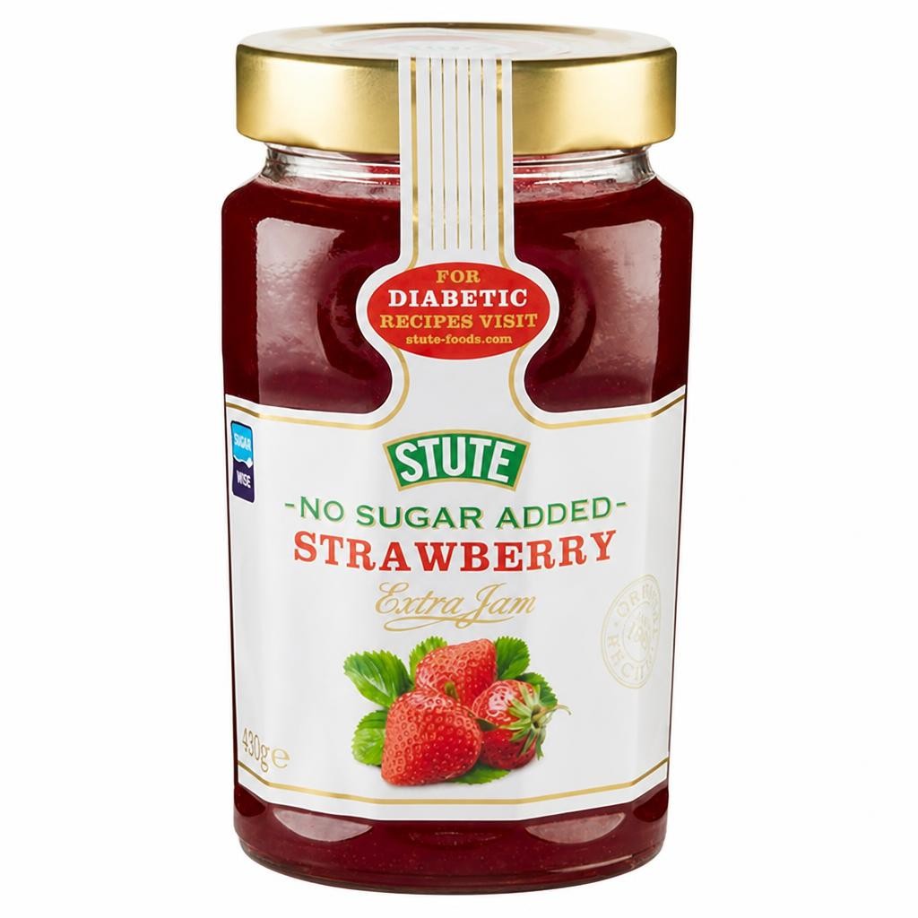 Stute No Sugar Strawberry Extra Jam 430g