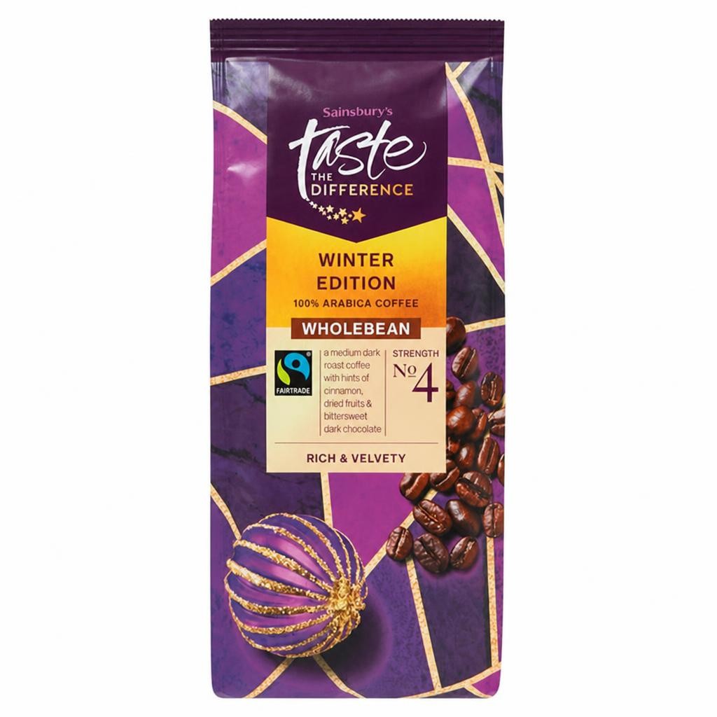 Sainsbury's Wholebean, Winter Edition, Taste the Difference 227g