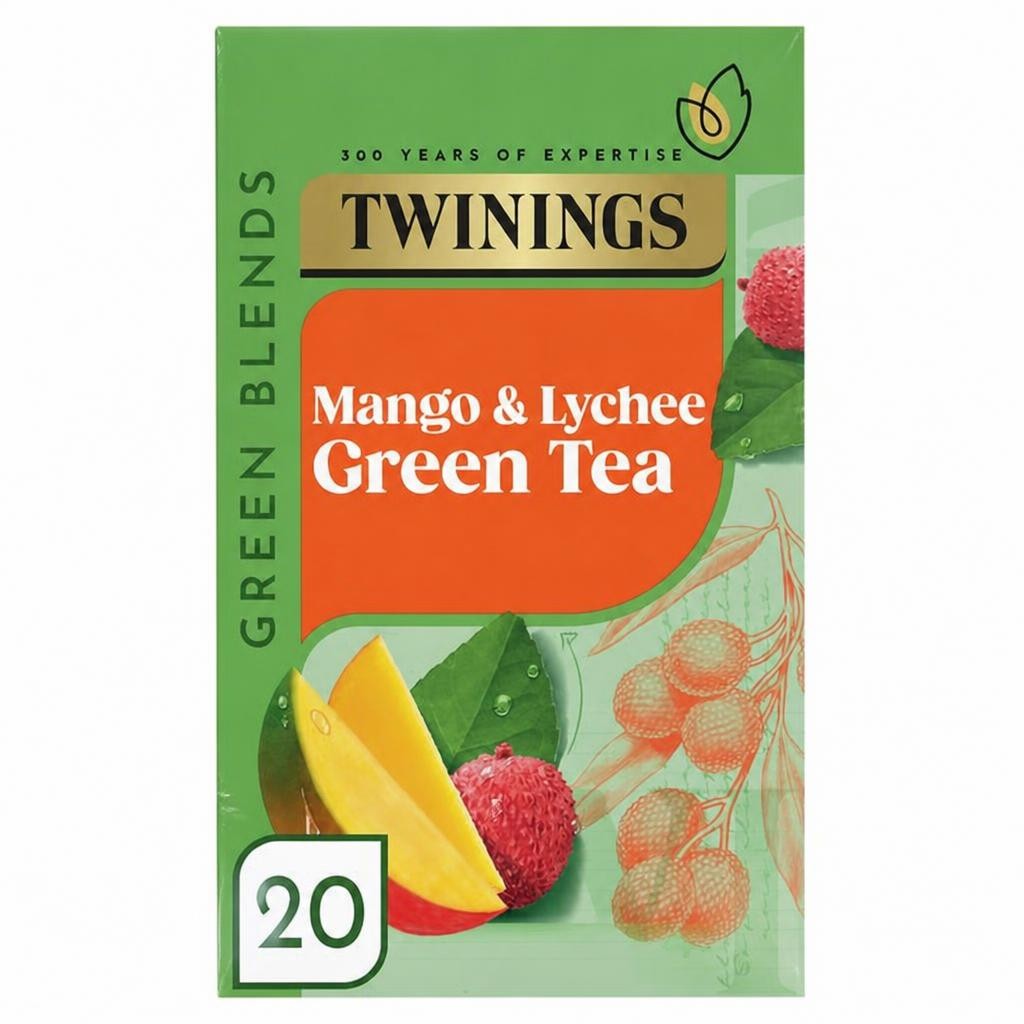 Twinings Mango & Lychee Green Tea, 20 Tea Bags