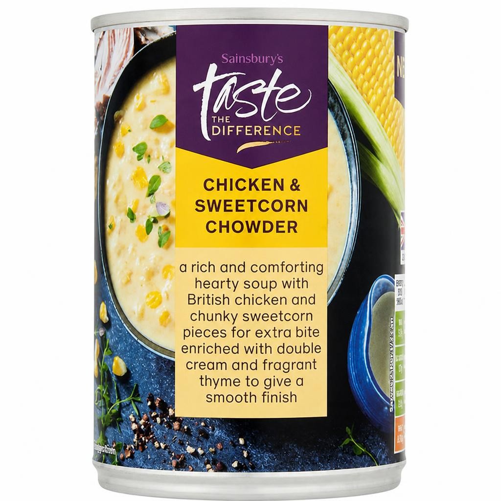 Sainsbury's Chicken & Sweetcorn Chowder, Taste the Difference 380g
