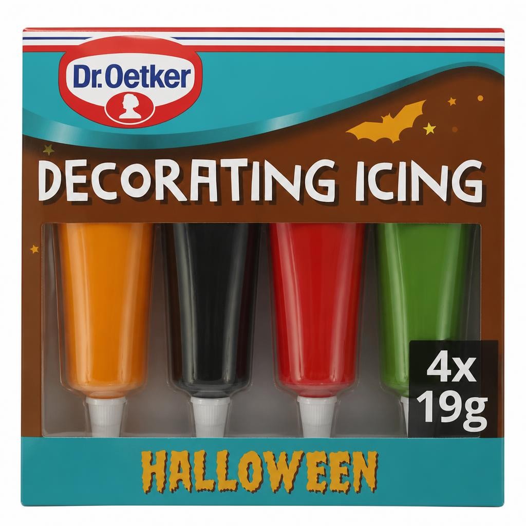 Dr. Oetker the Spooks of Halloween Decorating Icing 4 x 19g