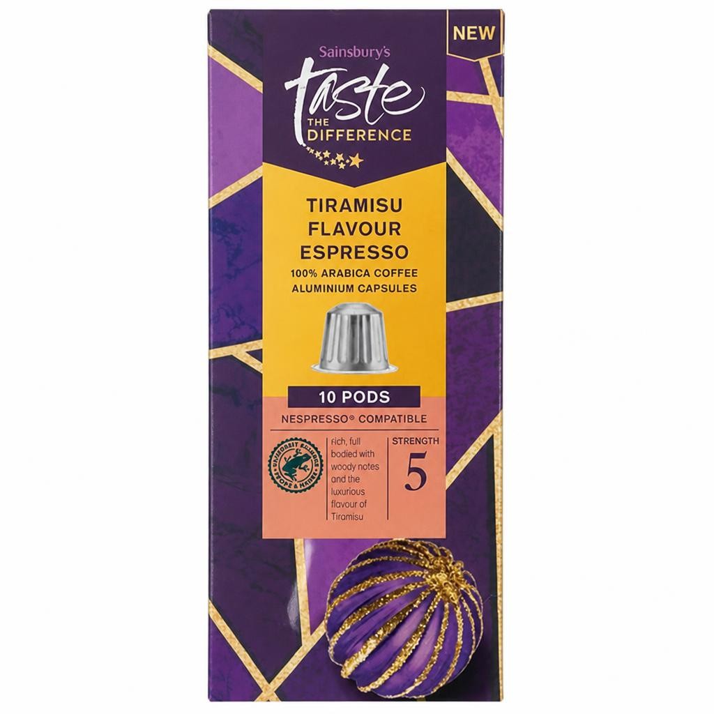 Sainsbury's Tiramisu Coffee Pods, Taste the Difference x10 52g