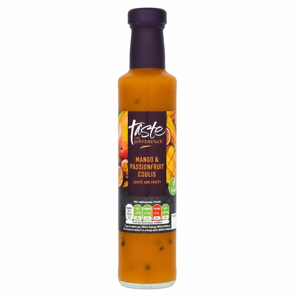 Sainsbury's Mango & Passionfruit Coulis, Taste the Difference 250g