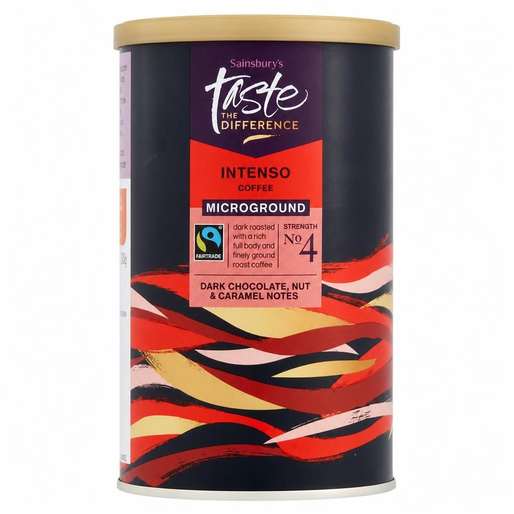 Sainsbury's Ft Intenso Microground Coffee, Taste the Difference 100g