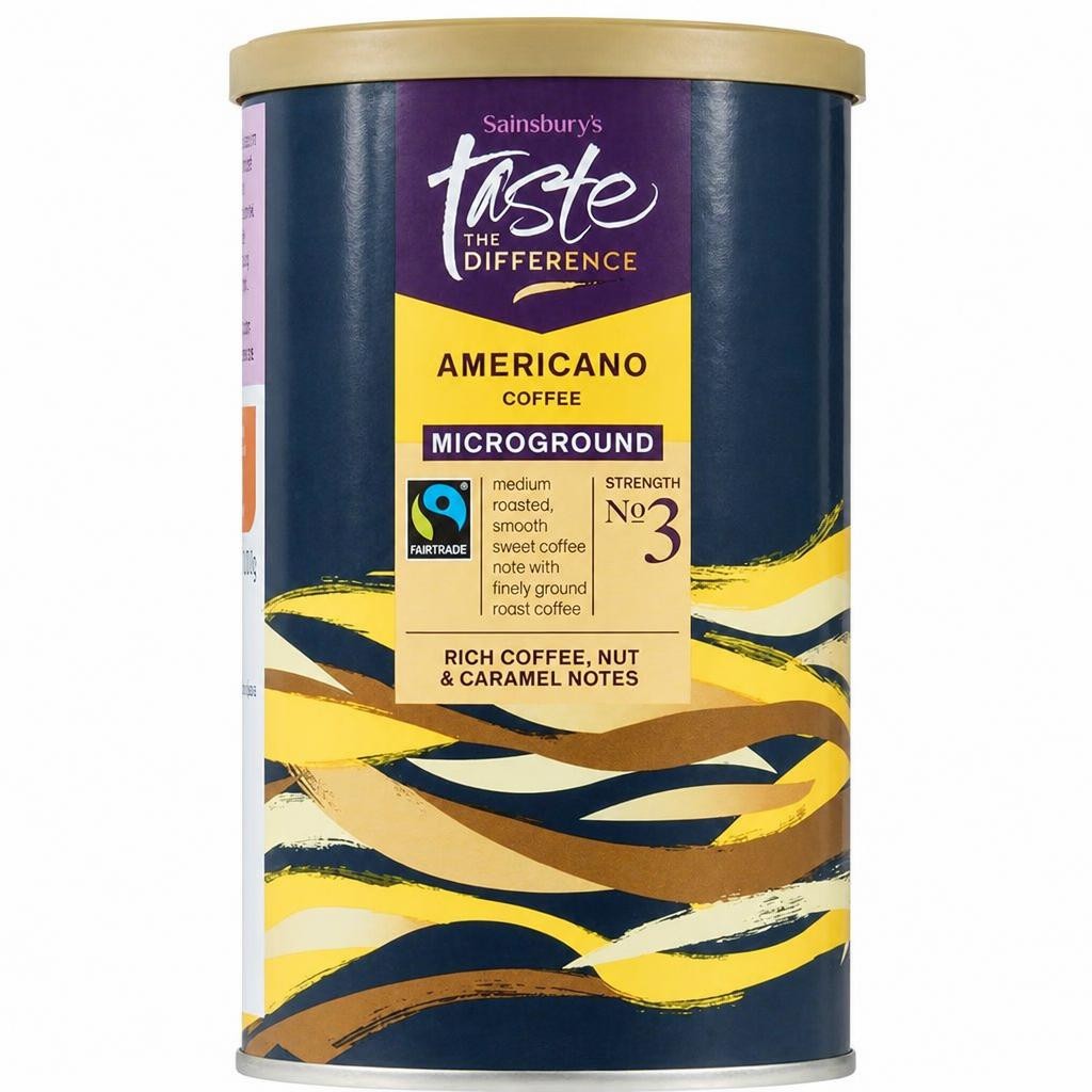 Sainsbury's Ft Americano Microground Coffee, Taste the Difference 100g