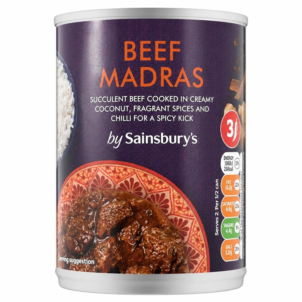 Sainsbury's Beef Madras Curry 392g