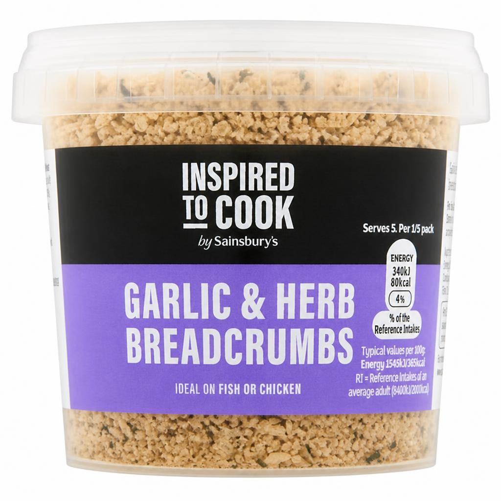 Sainsbury's Garlic & Herb Breadcrumbs, Inspired to Cook 110g