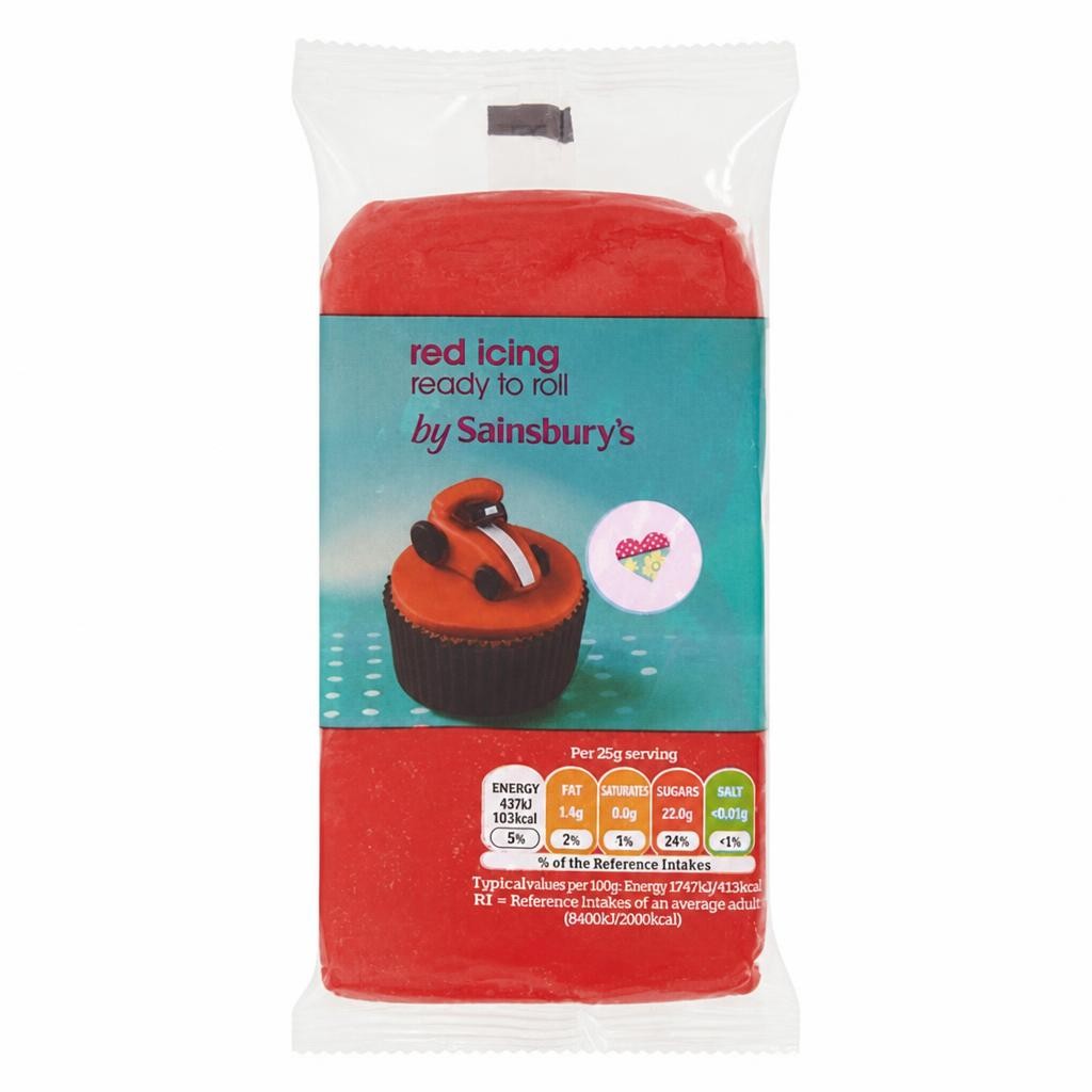 Sainsbury's Ready to Roll Red Icing 250g