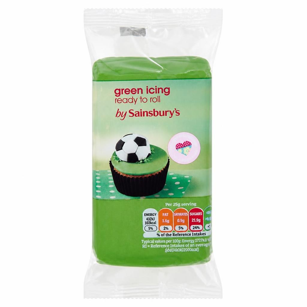 Sainsbury's Ready to Roll Green Icing 250g