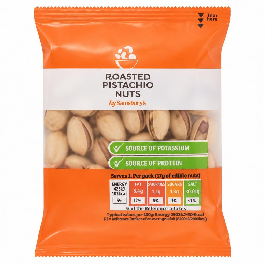 Sainsbury's Pistachio Nuts 35g