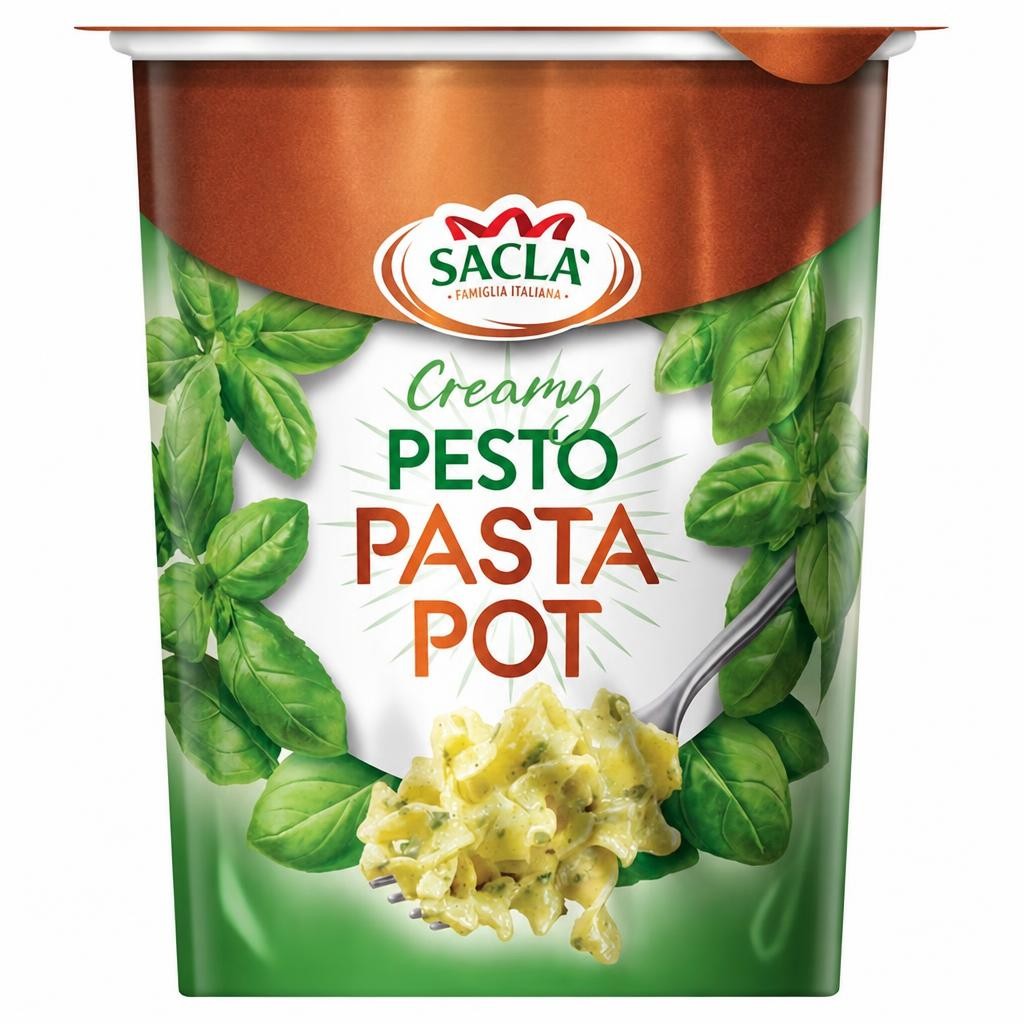 Sacla' Creamy Pesto Pasta Pot 80g
