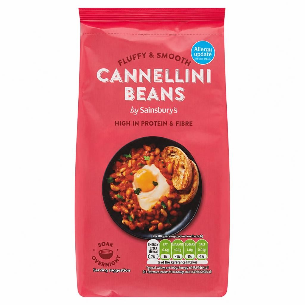 Sainsbury's Cannellini Beans Bag 500g