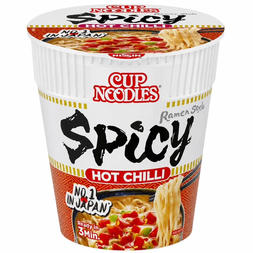Nissin Cup Noodles Spicy Hot Chilli Instant Ramen Pot 66g