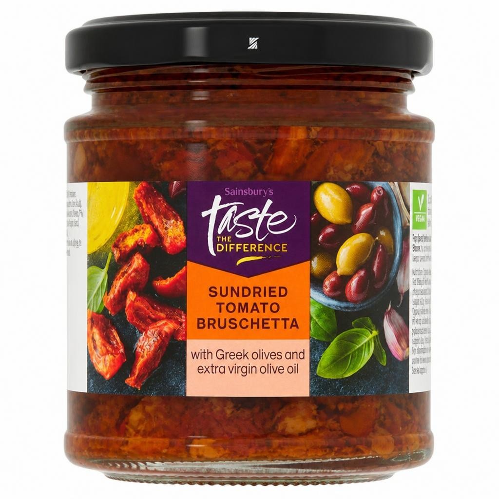 Sainsbury's Sundried Tomato & Olive Bruschetta, Taste the Difference 170g