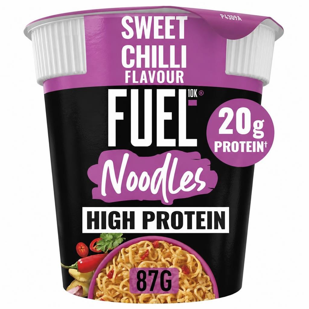 FUEL10K High Protein Sweet Chilli Instant Noodles Snack Pot 87g