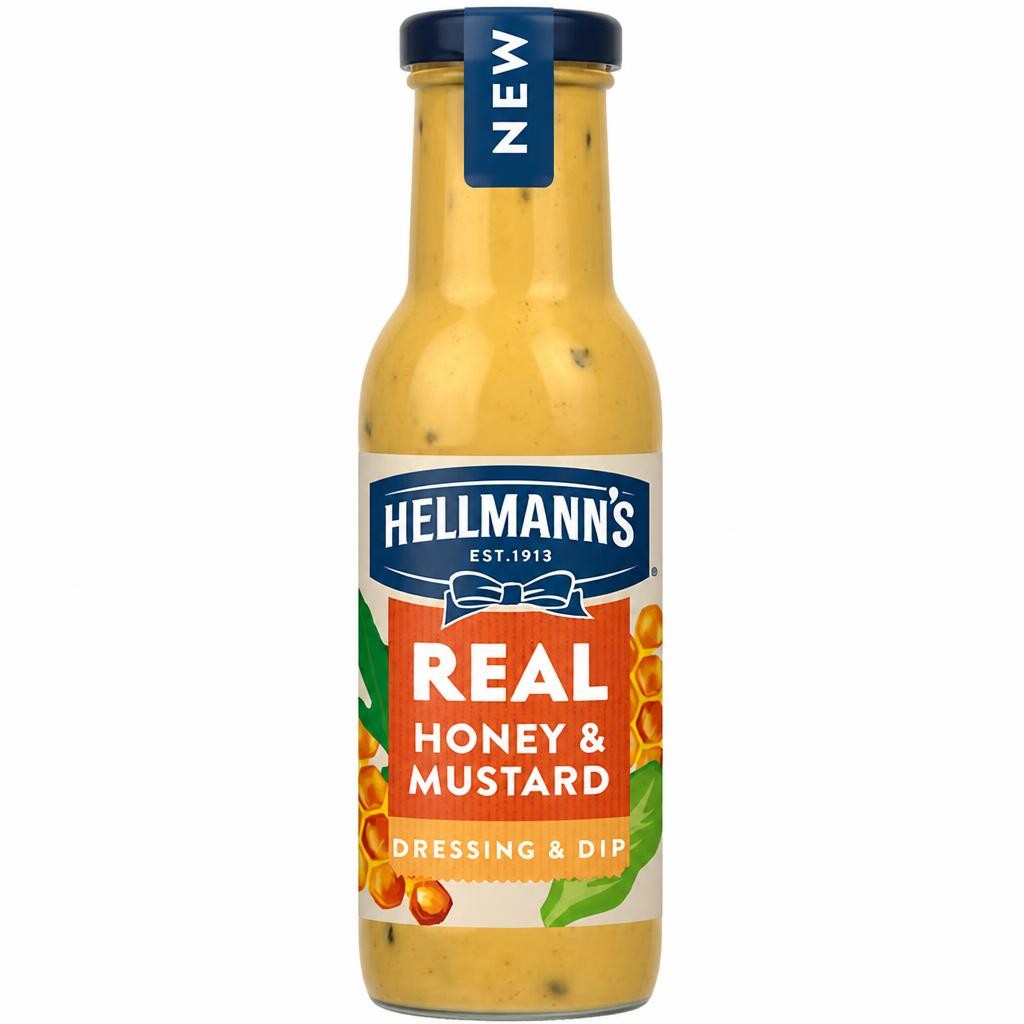 Hellmann's Real Honey & Mustard Salad Dressing & Dip 250ml