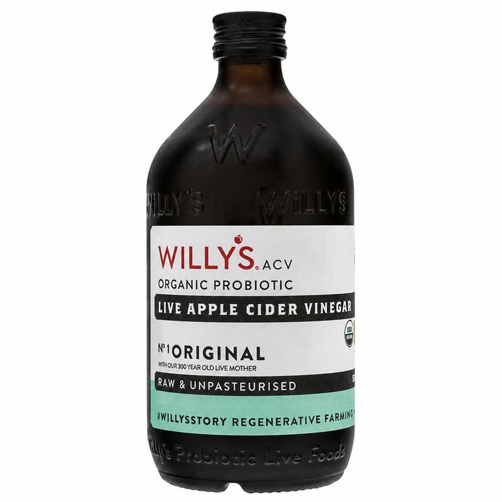 Willy's Organic Live Apple Cider Vinegar with The Mother 500ml