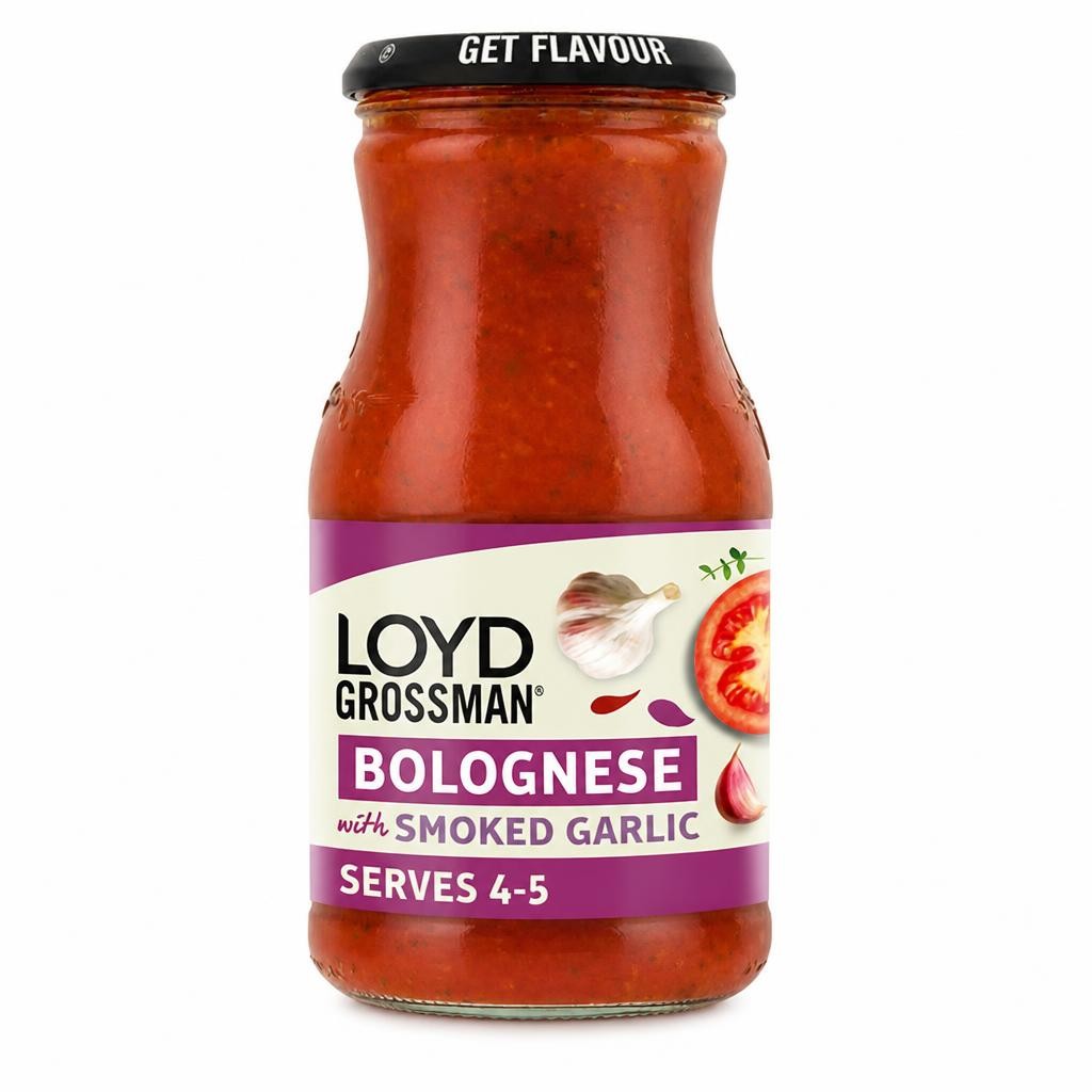 Loyd Grossman Bolognese Pasta Sauce with Smoked Garlic 660g