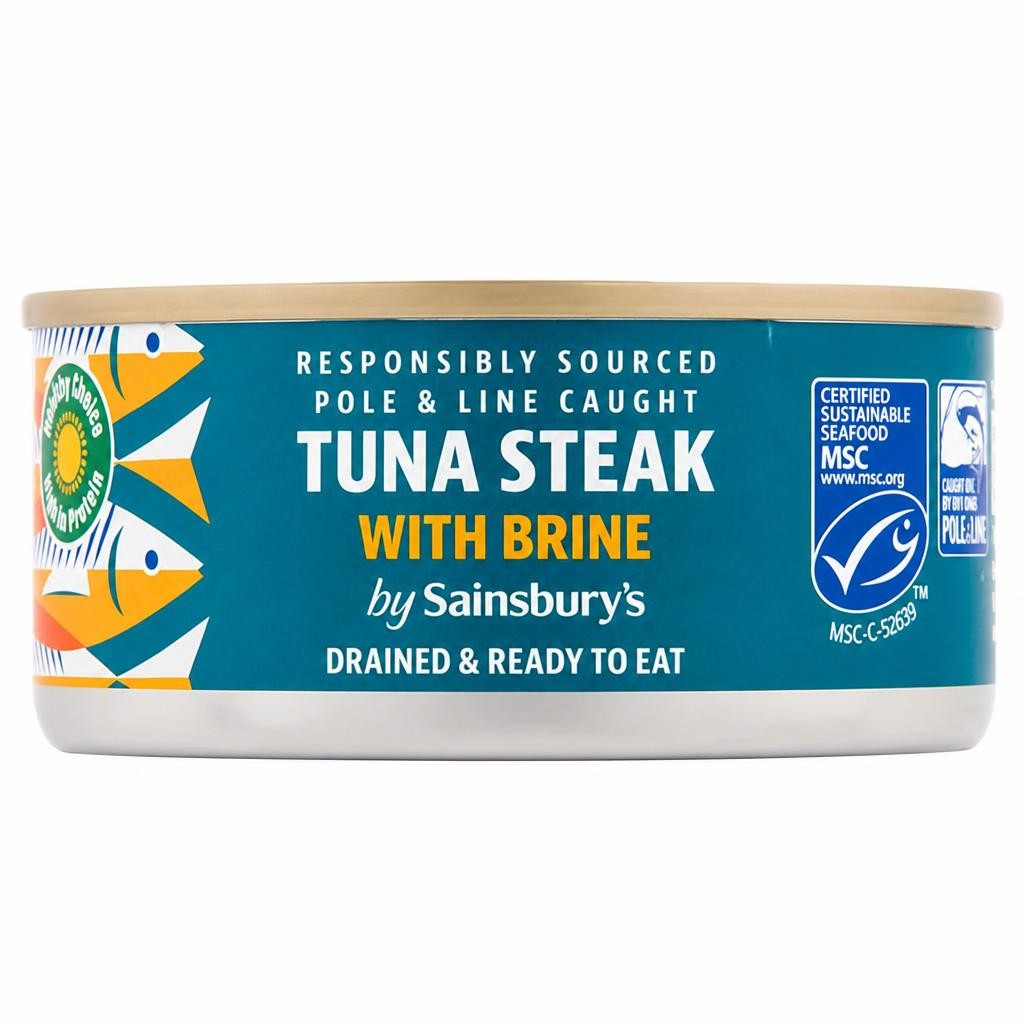 Sainsbury's Tuna Drained & Ready Brine 120g