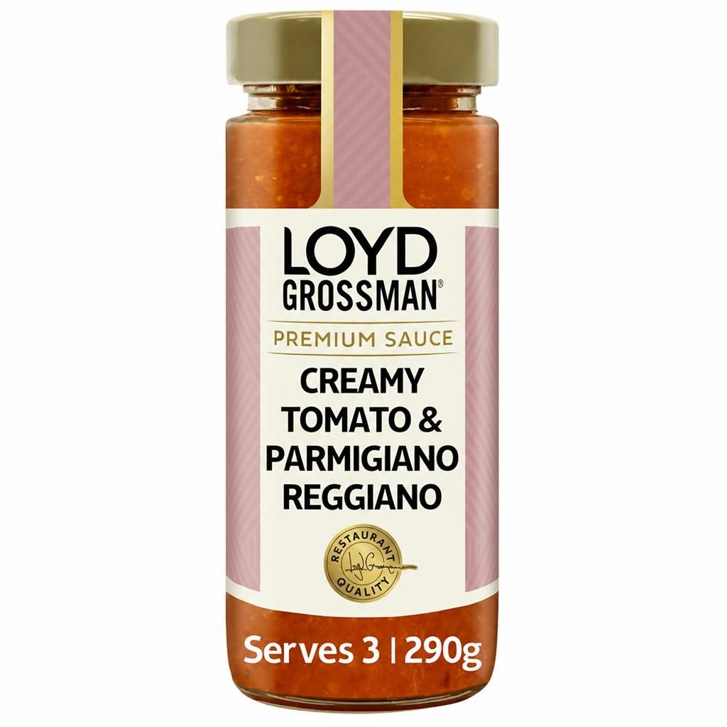 Loyd Grossman Creamy Tomato & Parmigiano Reggiano Pasta Sauce 290g