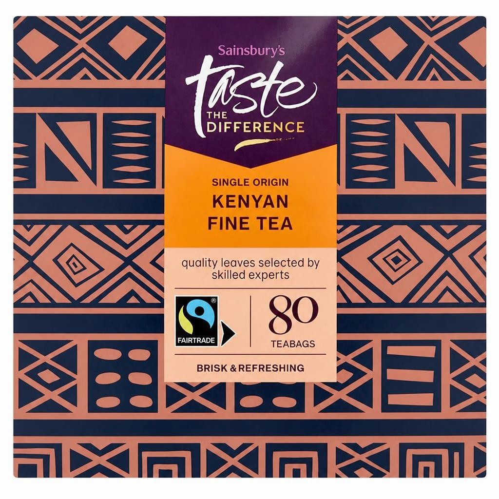 Sainsbury's Kenya Tea Bags, Taste the Difference x80
