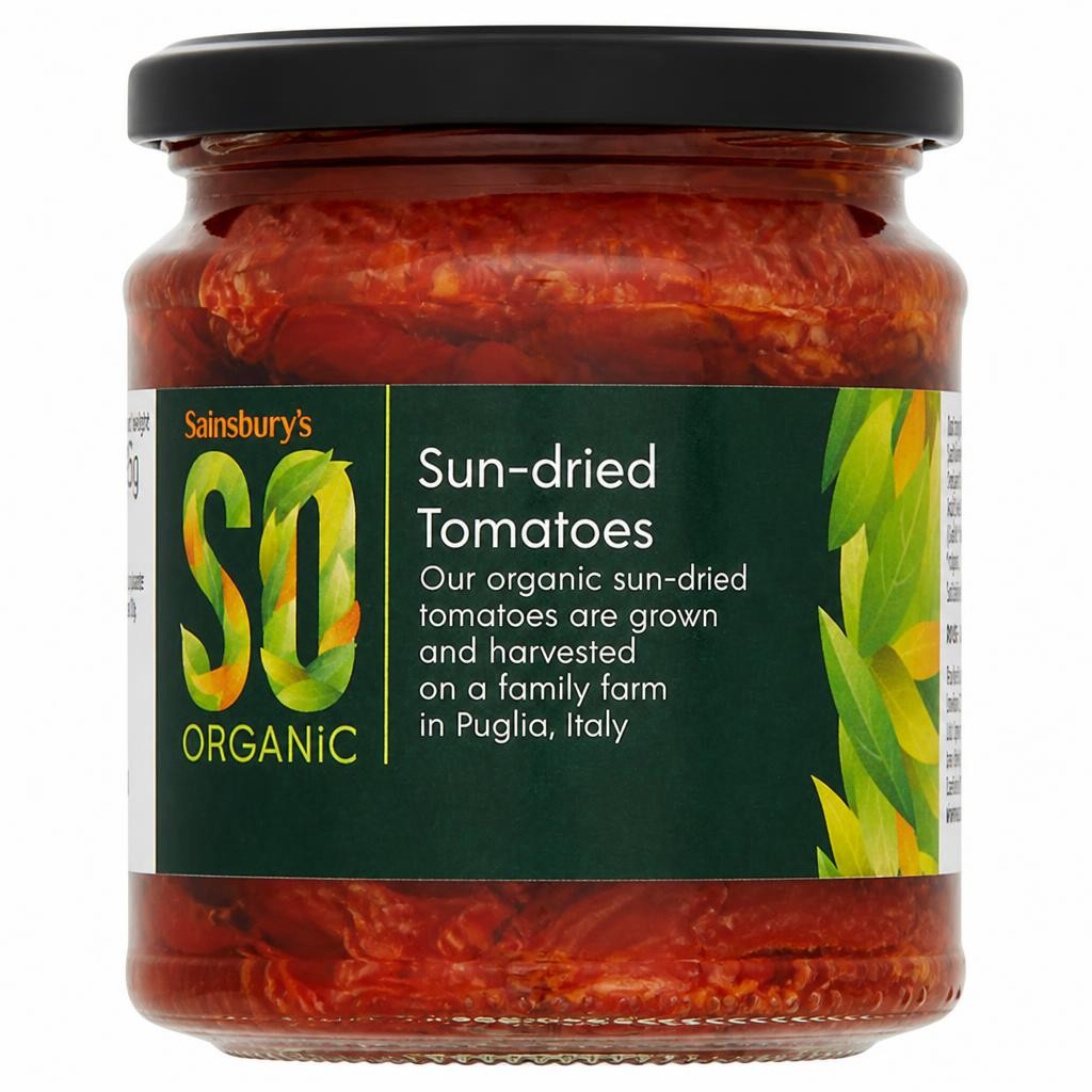 Sainsbury's Sun Dried Tomatoes, SO Organic 280g (185g*)