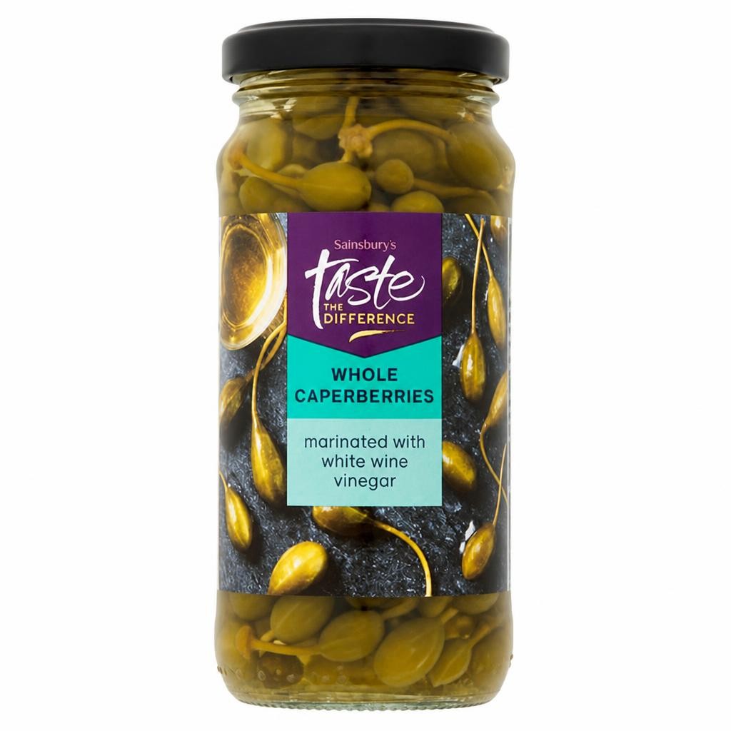 Sainsbury's Whole Caperberries, Taste the Difference 230g (120g*)