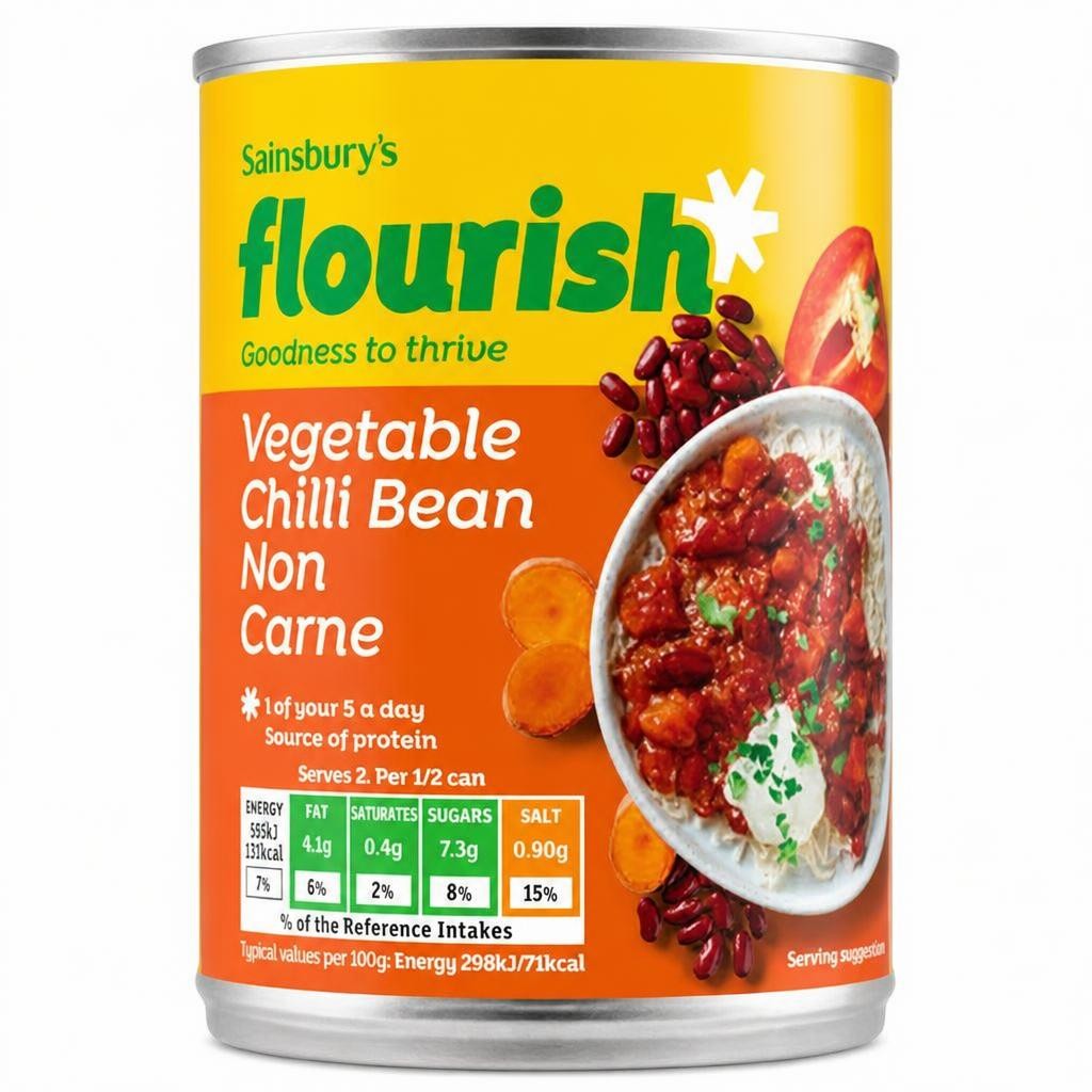 Sainsbury's Flourish Vegetable Chilli Bean Non Carne 392g