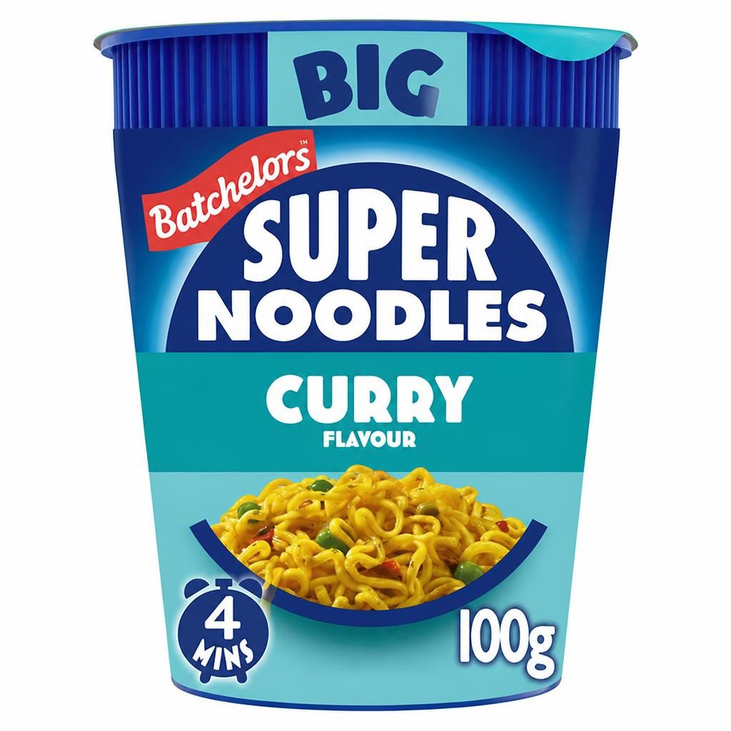 Batchelors Big Super Noodles Pot Curry Flavour 100g